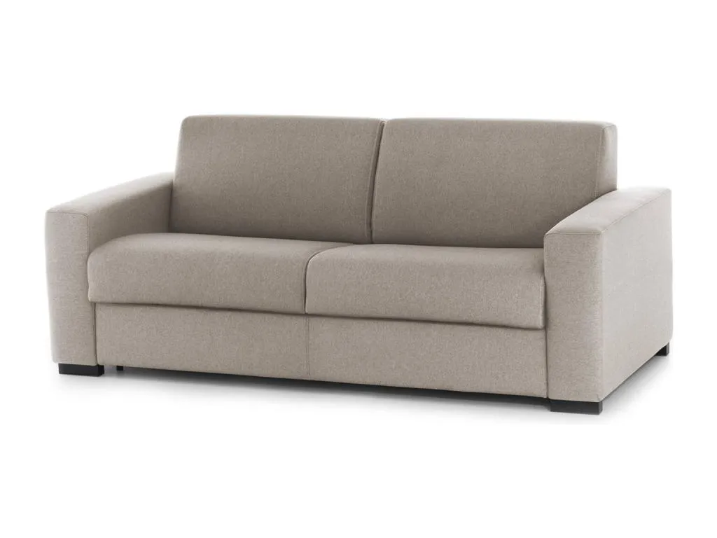 Sofa cama Luxmbls Gran Sofá de 2 plazas Made in Italy Sofá de salón con apertura giratoria en tela acolchada con reposabrazos estándar 01381DVBZ