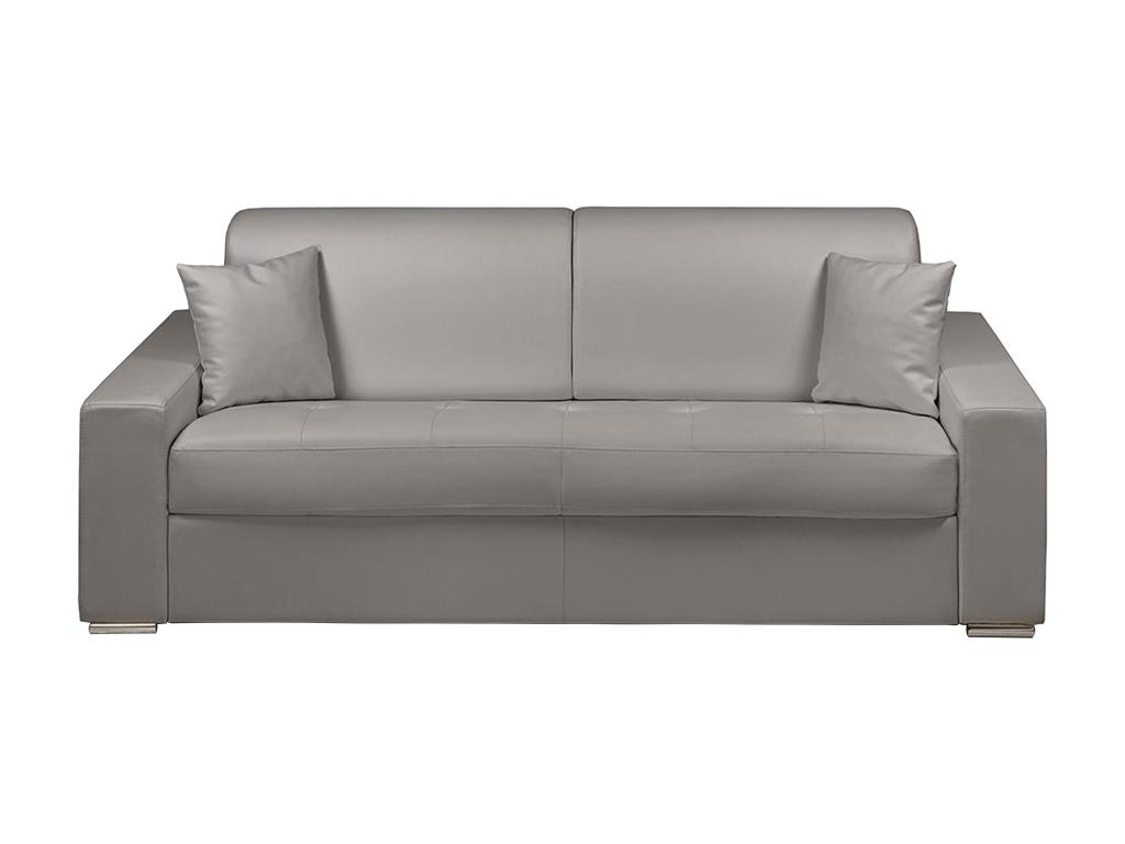 Sofá cama de 4 plazas tipo italiano de Joliven - Gris- Somier de láminas de 160 cm- Colchón de 18 cm