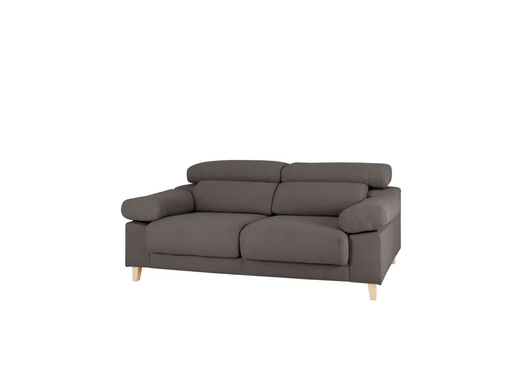 Sofá de 3/4 plazas color gris oscuro de 215x104cm - Decoencanto