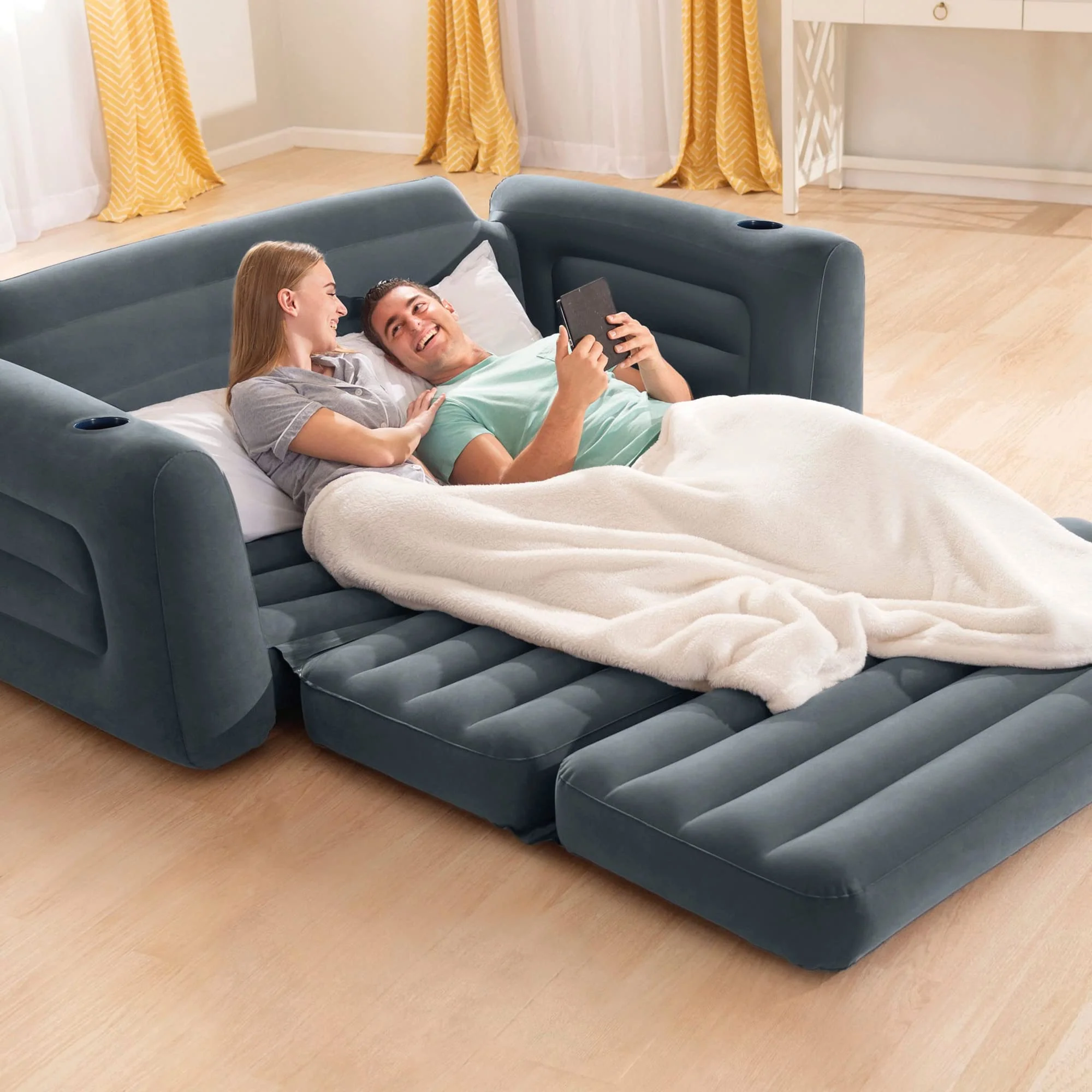 Sillón cama hinchable 2 en 1 Intex