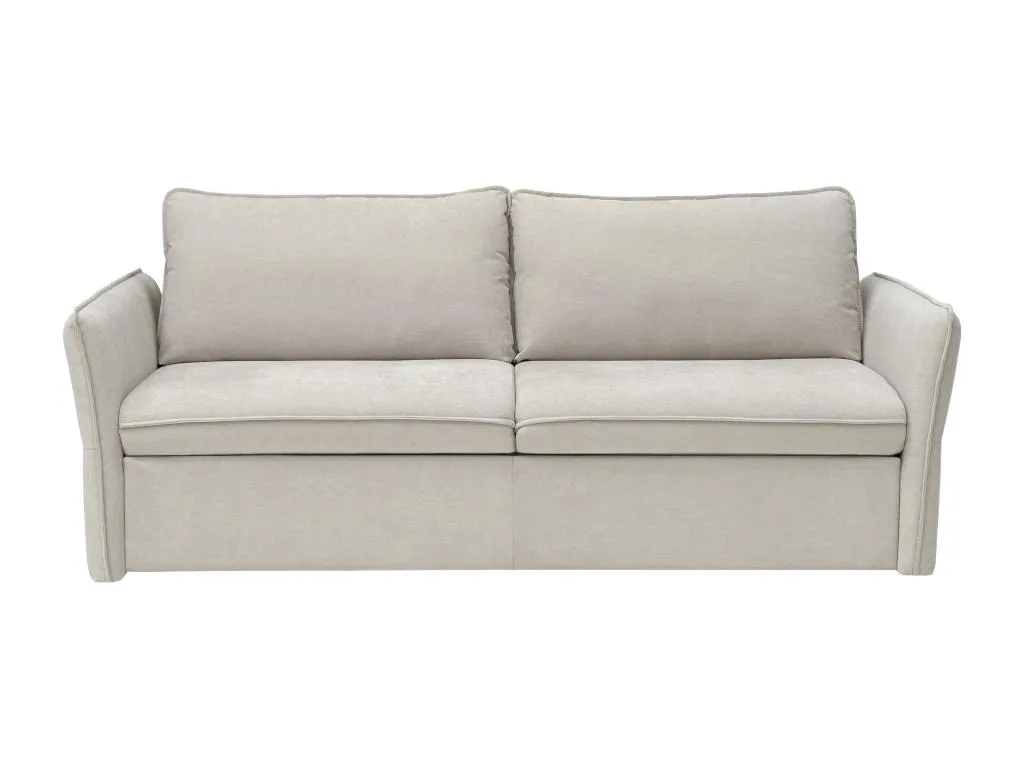 Sofá cama de 4 plazas en tela beige con apertura rápida - Cama de 160 cm - Biocasahogar JQ5974635