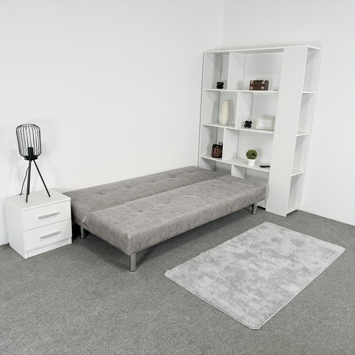 Sofá cama clic clac 3 plazas gris Homey