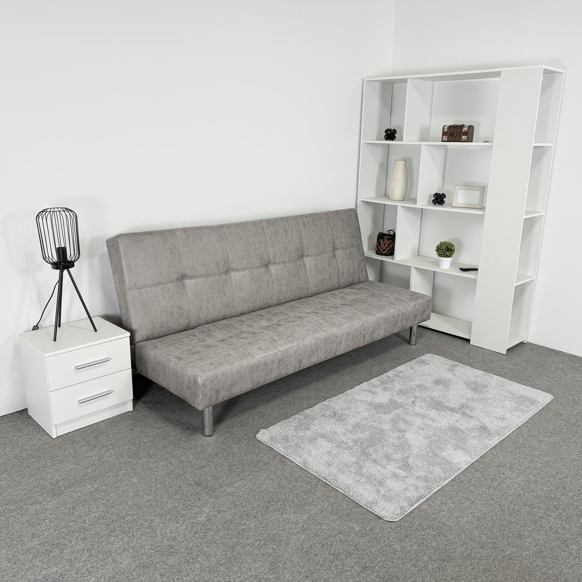 Sofá cama clic clac 3 plazas gris Homey