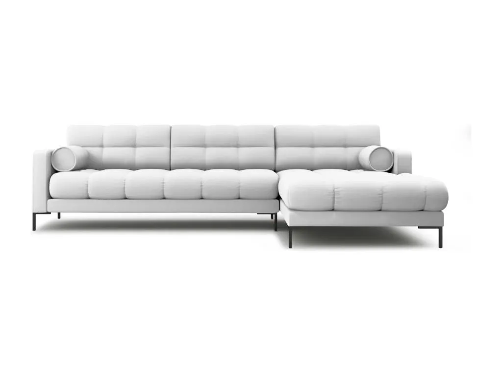 Casabellaes - Sofá esquinero derecho Casabellaes 5 plazas de tejido estructural gris claro - 293x185x75cm 62199NFIG