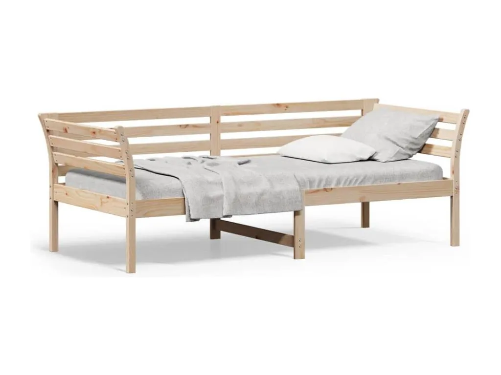 Sofá cama sin colchón Homepleno maciza de Homepleno 80x200 cm 73032hjeo