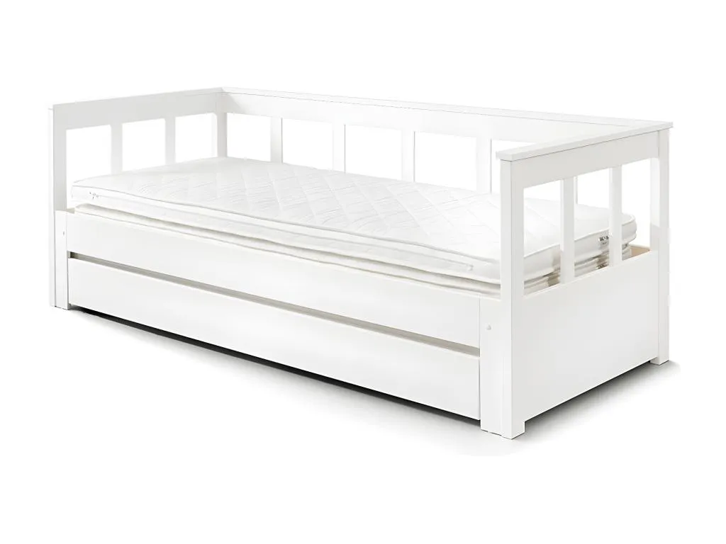 Sofá cama extensible 90x200 cm Decounico macizo blanco Decounico