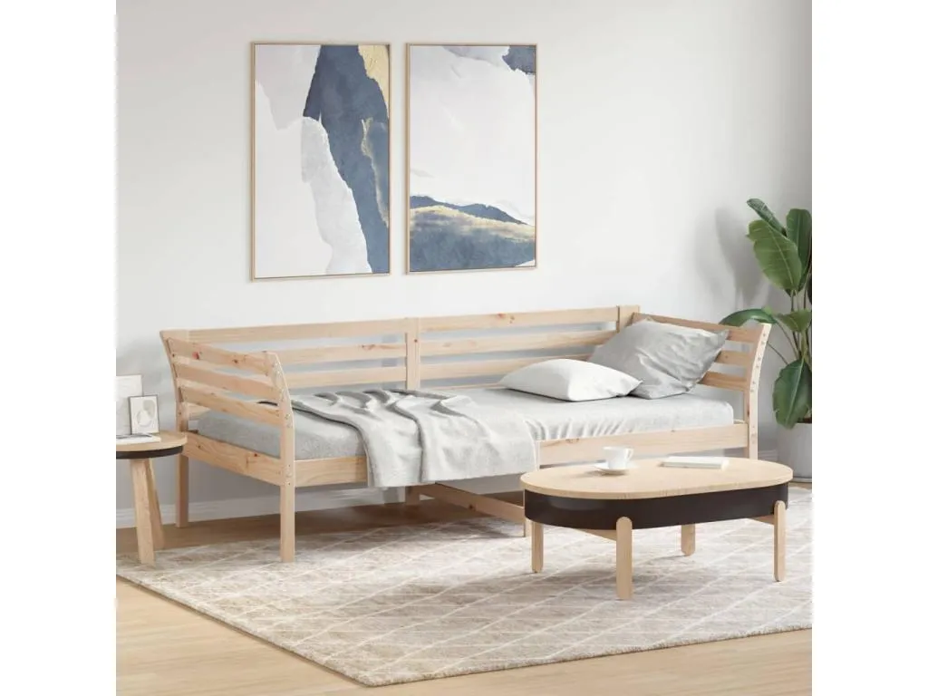 Sofá cama sin colchón Homepleno maciza de Homepleno 80x200 cm 73032hjeo