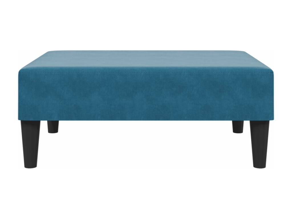 Sofá cama de 2 plazas con taburete Nidolux azul