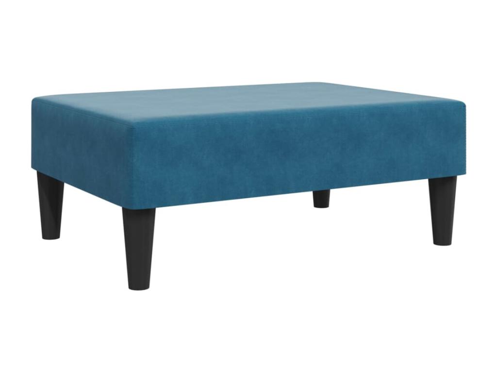 Sofá cama de 2 plazas con taburete Nidolux azul