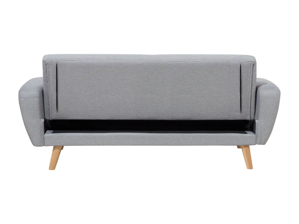 Conjunto de sala de estar 8 plazas con reposapiés en gris claro Nidovia. rbm183557