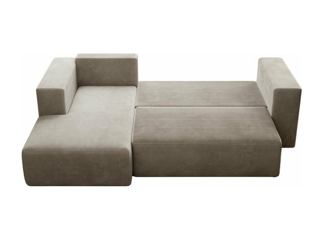 Sofá rinconero Nidolux Rosa Función de descanso Caja de ropa de cama 255x161x91cm